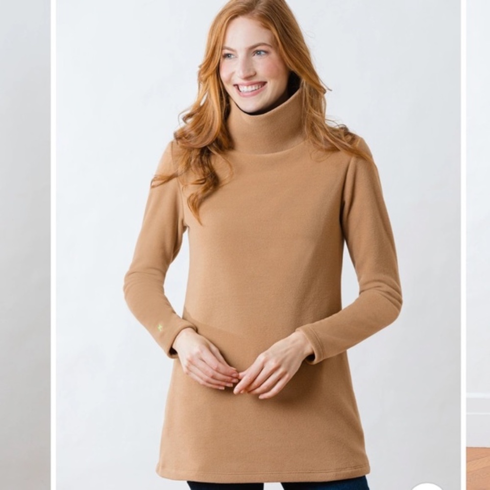 Dudley Stephens Cobble Hill Turtleneck Camel S